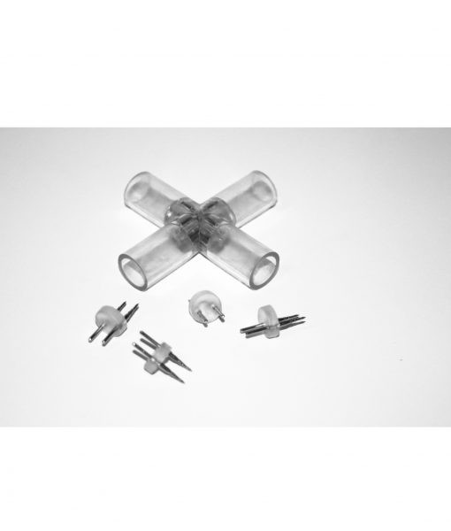 Unión empalme X manguera luminosa Unión empalme X manguera luminosa