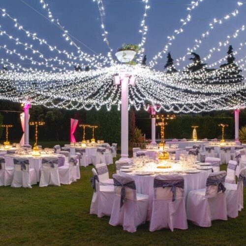 Guirnalda Led Blanca Cable Blanco