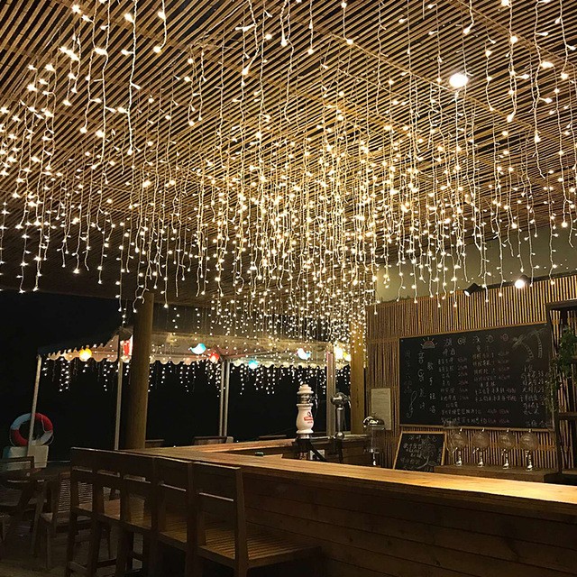 Icicle led cálido destellos 4x1,50m Icicle led cálido destellos 4x1,50m