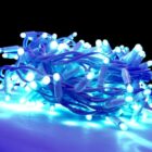 led azul cable clanco