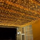 Guirnalda led amarillo 3x4m cable amarillo