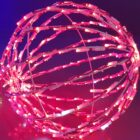 Bola 3D luz led roja 1626