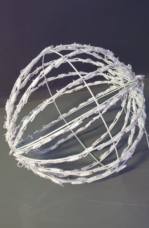 Bola Led 3D Luz Roja 80cm Plegable