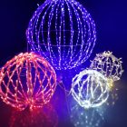 Bola Led 3D Luz Roja 80cm Plegable