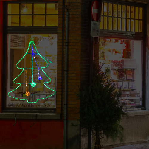 Abeto 2D luminoso LED