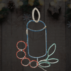 Vela luminosa LED topluz 00004 real adorno navideño