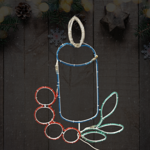 Vela luminosa LED topluz 00004 real adorno navideño