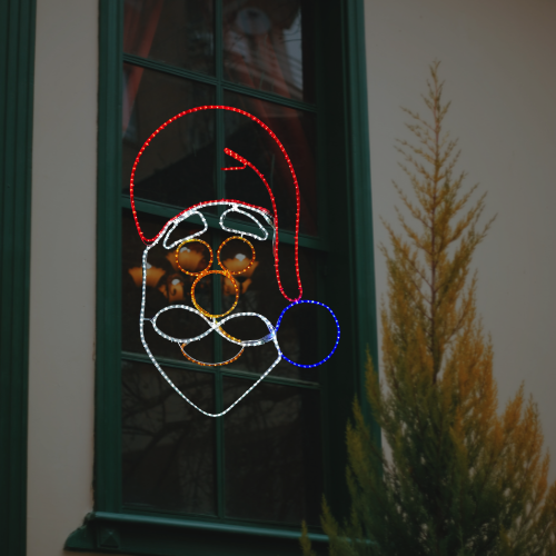 Papá Noel luminoso LED