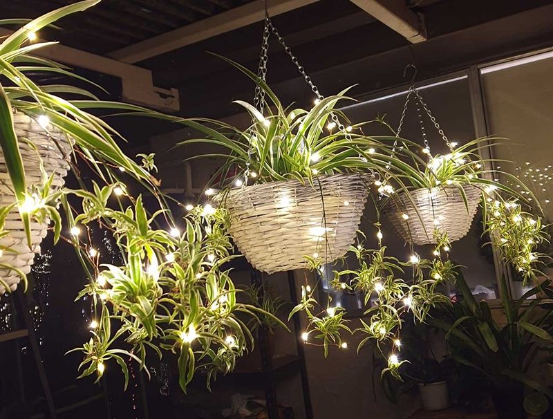 guirnalda luces de alambre