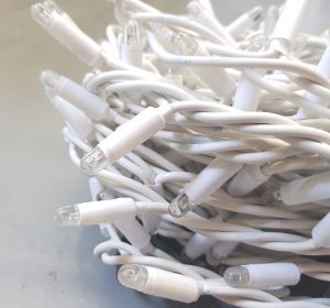 Guirnalda Led Dorado 3X4m cable blanco