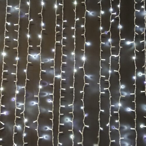 cortina led frio 9m de altura topluz