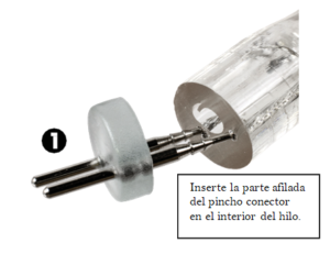 instrucciones corte manguera