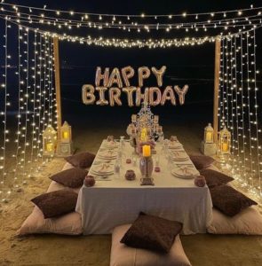 iluminacion fiesta de cumpleaños