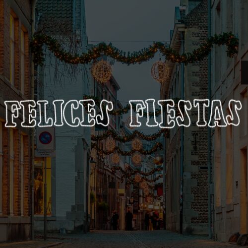 Letrero Felices Fiestas top luz Navideño
