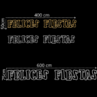 Letrero Felices Fiestas LED,