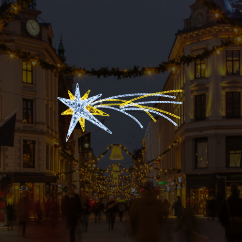 Estrella fugaz luminosa LED