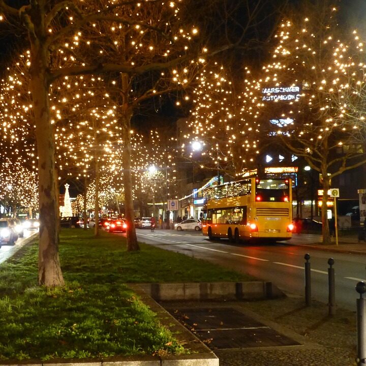 guirnalda de led cable negro