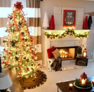 árbol de navidad decorado