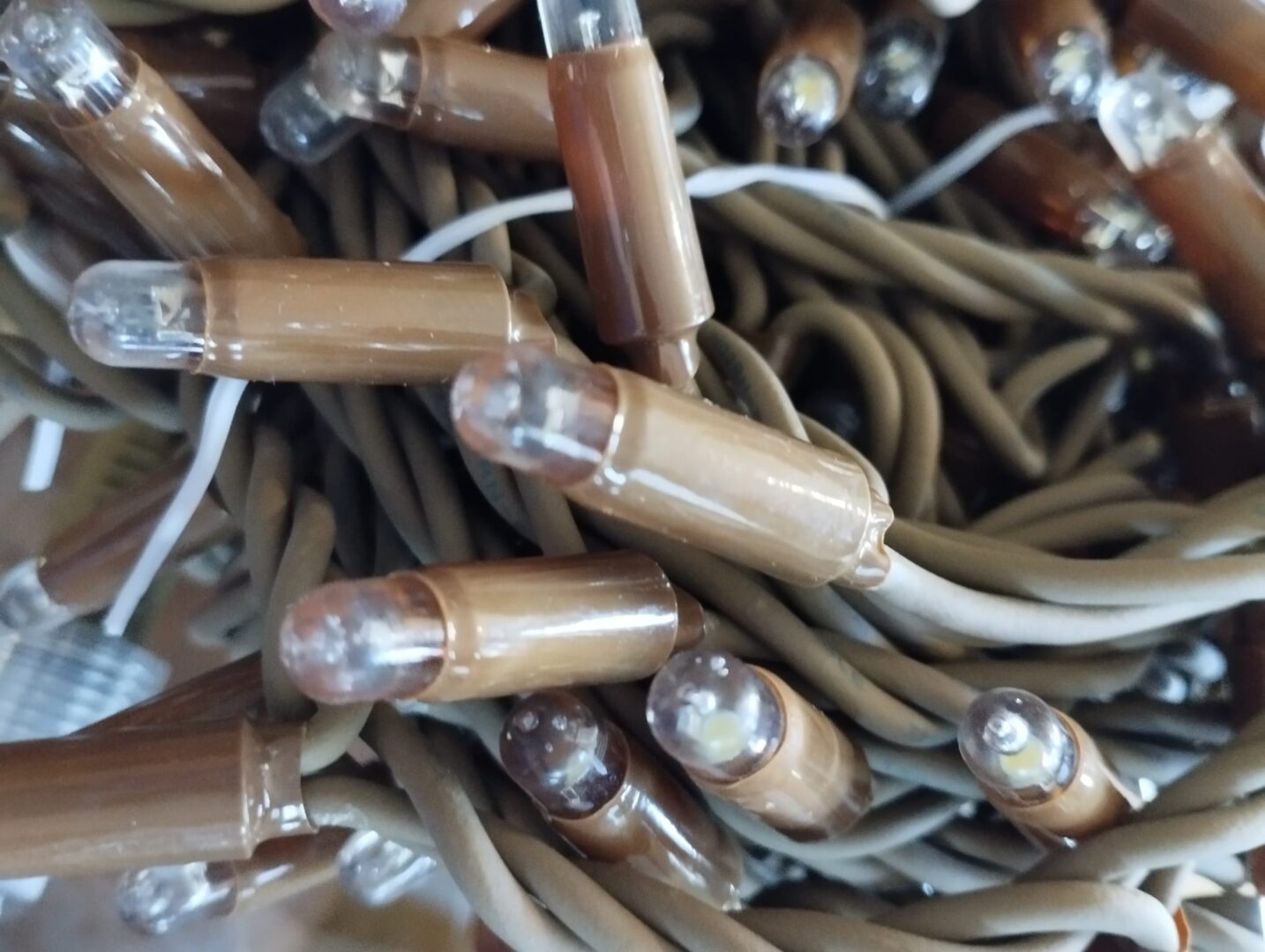 guirnalda led cable marron