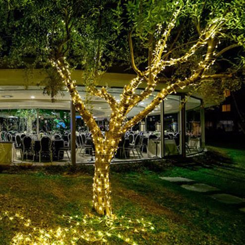 guirnalda led arboles guirnalda led cable marrón