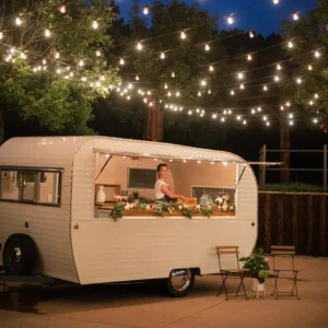 cómo decorar con iluminación led un camping