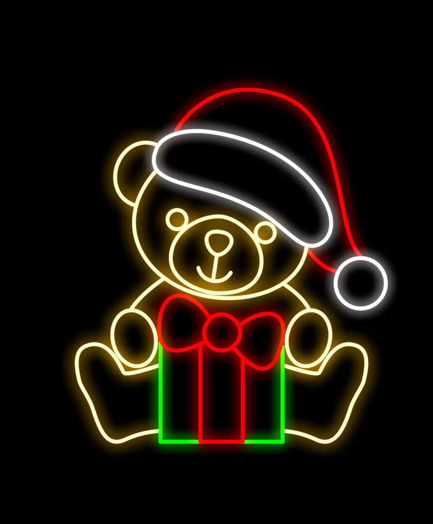 figuras exterior navidad osito con regalo figuras exterior navidad osito con regalo