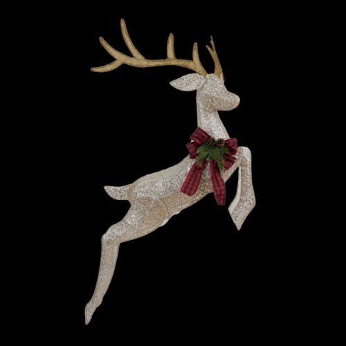 Reno saltando figuras de navidad reno saltando