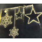 figuras navidad colgantes estrellas y copos