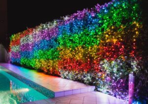 red led inteligente en exterior