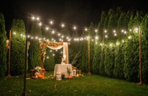 decoracion led capilla boda