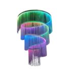 LAMPARA LED REMOLINO RGB