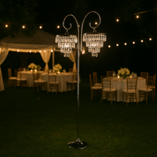 lampara gala plata jardin