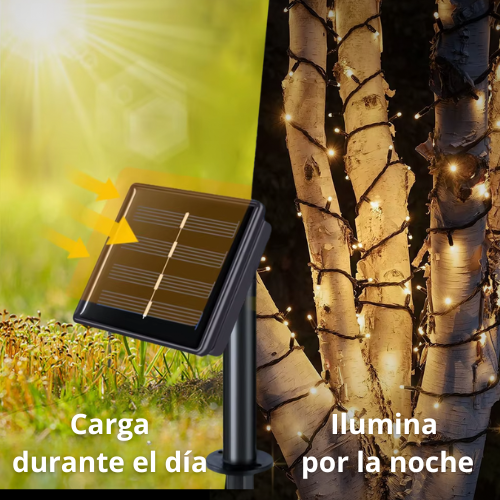 WT703000 panel solar para guirnaldas topluz Panel solar para guirnaldas y cortinas LED TopLuz