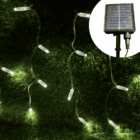 Cortina LED Solar exterior para jandin top Luz 500x500