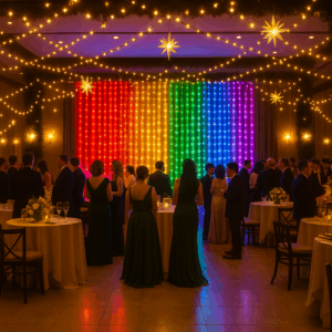 cortina led bandera orgullo