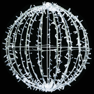 esfera blanco frío con flash