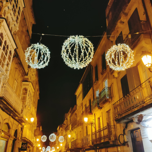 bola led 3D esfera exterior cálido