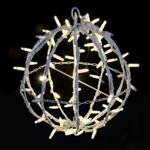 12050 Esfera LED 3D cálido con destellos