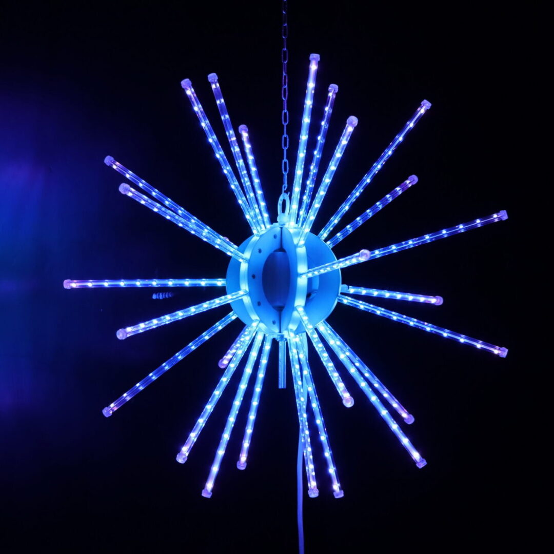 estrella led colgante fuegos artificiales
