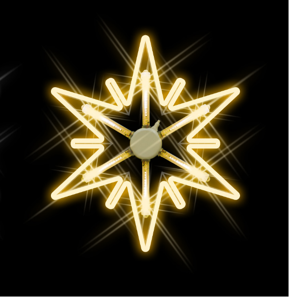 estrella cálida meteoritos figuras navidad