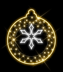 Figura navidad bola copo Figura navidad bola copo