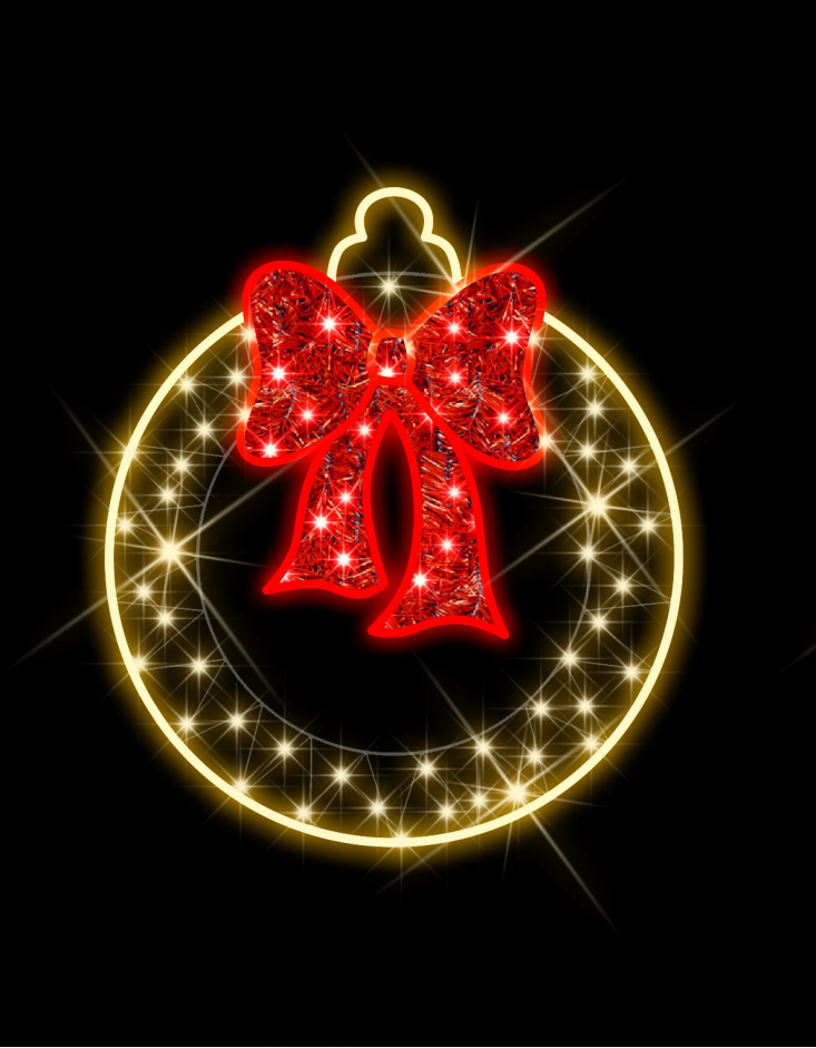 Figura Navidad bola con lazo Figura Navidad bola con lazo