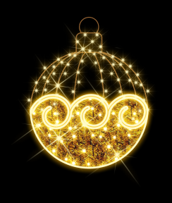 Figuras Navidad bola dorada Figuras Navidad bola dorada