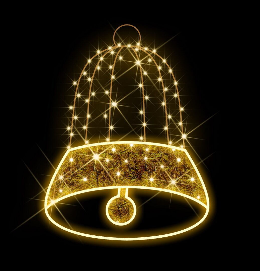 figuras navidad campana dorada figuras navidad campana dorada