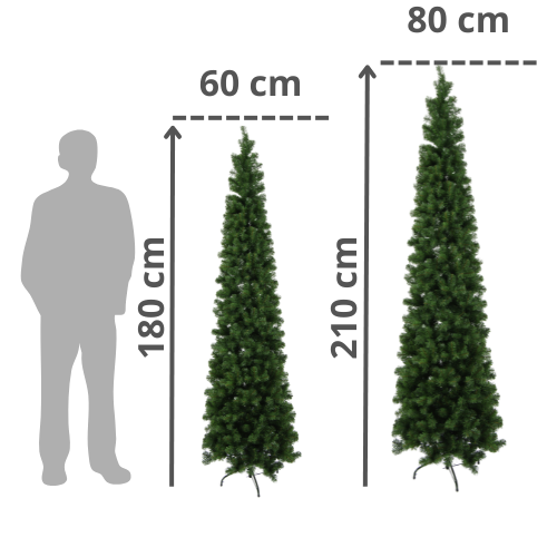 WTL10207 y WTL10233 árbol de navidad básico tipo lápiz